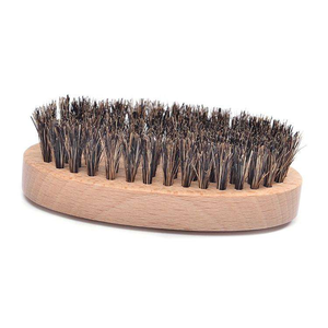 Spazzola per <span class=keywords><strong>Barba</strong></span> in Setole Naturali di Cinghiale con Manico in Legno, Strumento di Cura Maschile per Districare, Modellare e Levigare i Peli del Viso - Product Image 1