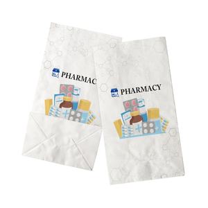 Tas medis Farma Logo kustom, kantong kertas farmasi cetak kantung obat cetak - Product Image 2