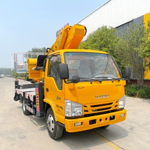 Khung gầm ISUZU 32 mét chiều cao làm việc thủy lực outriggers Kính thiên văn bùng nổ nền tảng làm việc trên không với người lái nâng xô - Product Image 6