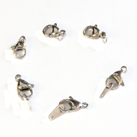 Boucle mousqueton en acier inoxydable pour collier, bracelet, connecteur, accessoires de bricolage