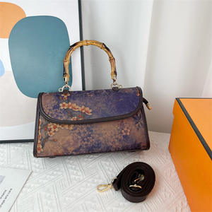 2025批发竹柄中式复古图案女包优雅女性潮流钱包包包奢华女包 - Product Image 1