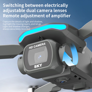 Drone pliable à quatre axes CQZNRC S162, vol sans balais, avec grand écran LED couleur transfrontalier, photographie aérienne - Product Image 3