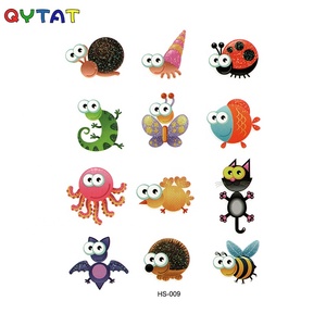 Hot bán sinh thái thân thiện chuyển nước dễ thương phim hoạt hình côn trùng động vật long lanh Tatoo sticker cho trẻ em - Product Image 3