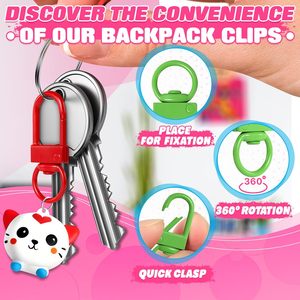 Metal Pcs Colorful Lobster Claw Clasps For Keychains Swivel Keychain Clasp Colorful Design X In With In <b>Ring</b> Keychain <b>Clips</b> For - Product Image 4