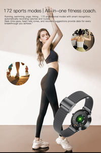 Montre connectée T8 Ultra BT pour femmes, design fin, écran AMOLED HD de 1,19 pouce, étanche IP67, fonctions de suivi de la fréquence cardiaque et d'entraînement respiratoire - Product Image 3