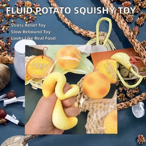 Jouet Squishy Frites Fluides pour Filles, à Rebond Lent, Anti-Stress, Réaliste, en Forme de Fruit, en EVA, Balle à Presser Mochi - Product Image 2