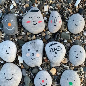 Giocattoli Educativi: Ciottoli Lisci per Bambini, per Arte Creativa e Artigianato, Disegno su Roccia, Pietre Grigie per Dipingere - Product Image 2