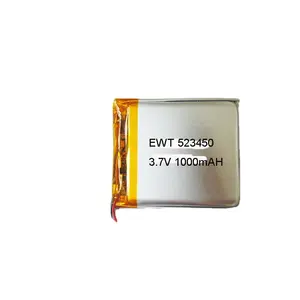 Lipo 523450 1000 mAh 3.7 v/7.4 v şarj edilebilir lityum iyon li polimer pil tıbbi cihaz için GPS DVD OYNATICI elektrikli oyuncak