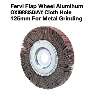 Disque à lamelles Fervi en oxyde d'aluminium, tissu perforé 125 mm pour le meulage des métaux - Product Image 2