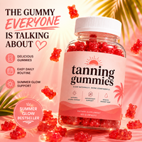 Bräunungs-Beta-Carotin-Gummis Kostenloser Versand Bräunungs-Gummis mit Vitamin C Tägliche Bräunungs-Gummis Private Label Logo