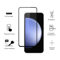 Protecteur d'écran de téléphone pour Samsung Galaxy S23 FE/A54 protecteur d'écran en verre trempé à couverture complète