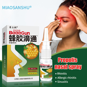 Spray Nasal de Extracto de Propóleo Orgánico, <span class=keywords><strong>Gotas</strong></span> Nasales Herbales Tradicionales <span class=keywords><strong>Chinas</strong></span> para Sinusitis y Rinitis, Refrescante Cuidado Nasal 20ml - Product Image 1