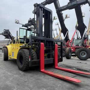 Chariot élévateur diesel Hyster 32 tonnes d'occasion, d'origine, fiable, fabriqué aux États-Unis, pour travaux de construction, modèle H32.00F, haute qualité, prix bas. - Product Image 1