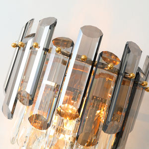 Offre Spéciale hôtel lumière chambre chevet nordique intérieur couleur or k9 cristal moderne appliques luxe pour la maison - Product Image 4