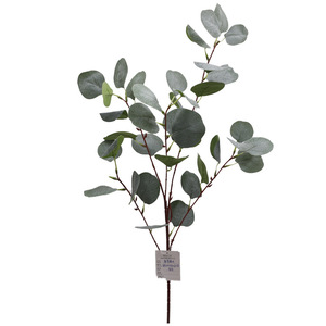 Nuevas Hojas Artificiales de Eucalipto, Hojas Verdes de Otoño, Decoración para Interiores, Bodas, Alta Simulación - Product Image 4