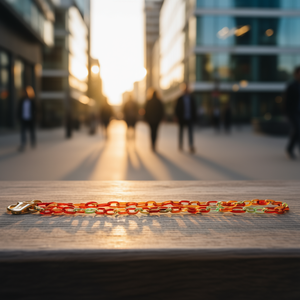 Cadena corporal de plástico Angelina de 70 cm con forma de candado, moderna y a la moda para uso diario, unisex, para adultos. - Product Image 2