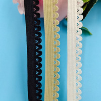 Bande élastique en nylon de haute qualité pour vêtements, sous-vêtements, couture, dentelle picot, sangle, bordure picot, pour textile de maison et sacs DIY