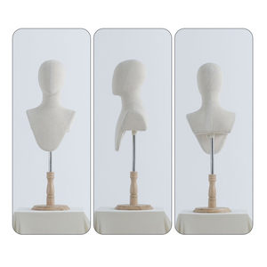 Maniquí de espuma de PU ajustable para hombre, cabeza de maniquí de moda en pose de pie, soporte de exhibición de metal para confección, <span class=keywords><strong>busto</strong></span> para ropa y bufandas, elegante - Product Image 3