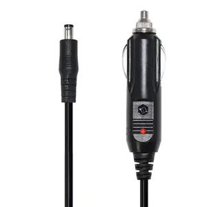 12V Car Cigarette Lighter Plug To DC 5.5*2.1mm 5.5*2.5mm Dc Power Cable