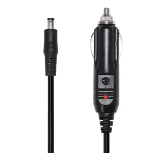 Plugue do isqueiro do cigarro do carro 12V para DC 5.5*2.1mm 5.5*2.5mm Dc Power Cable