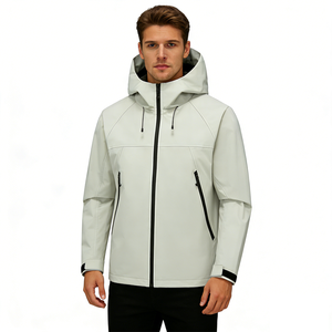 Chaqueta Bomber Casual para Hombre 2025 con Cuello Alto y Cremallera, Ecológica, Impermeable, Transpirable, con Logotipo Personalizable, Lavada, para Primavera - Product Image 1