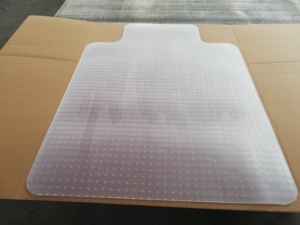 Tapete Transparente de PVC para Silla, Moderno, para Piso Duro, Lavable, Antideslizante, Delgado, Rectangular/Forma de Labio, para Uso en Hogar y Oficina - Product Image 5