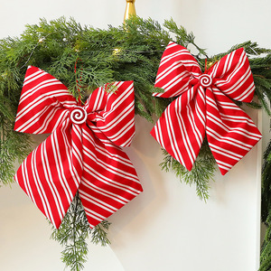 Xmas Bow Decorations Party Scene Decorations Fabric <b>Christmas</b> <b>Tree</b> Ornaments <b>Ribbons</b> Bows - Product Image 2