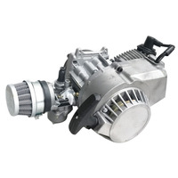 Ensemble moteur de moto 2 temps en aluminium 43cc 47cc 49cc avec démarrage par lanceur à rappel pour mini moto, scooter, VTT