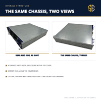 Fabrication sur mesure de tôlerie de précision pour châssis de serveur 2U, boîtier de stockage de données, pièces de tôlerie de précision