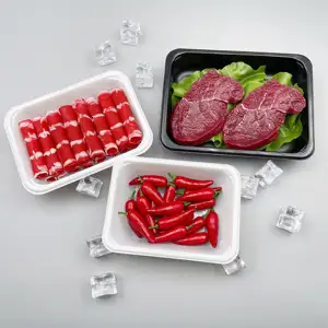 プラスチックフルーツプラッタートレイCPETプラスチックフードトレイ肉包装フードトレイ