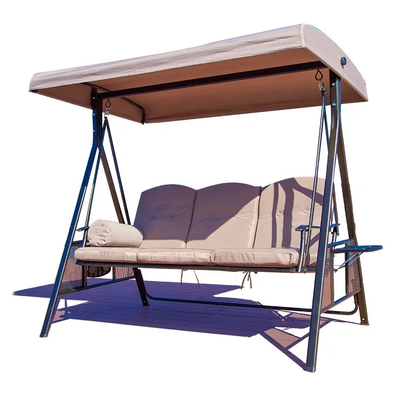 Kursi ayunan tempat tidur gantung tali murah, kursi taman luar ruangan Villa