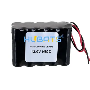 镍镉电池Nicd AA 1000毫安时12v应急灯电动工具NiCD AA 1000毫安时12v电池，带KC证书