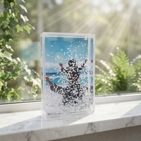Haute qualité 2*3 pouces Mini Instax paillettes eau cadre Photo grande eau neige liste de paillettes en plastique Durable