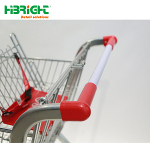 Highbright Heavy-Duty Retail <b>Trolley</b> with Large <b>Platform</b> and Basket Combo - Product Image 5