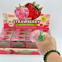 Vaseline Aardbei Squishy Speelgoed Fidget Squeeze Stick Squishy Speelgoed met Kleurrijk Fruit, squishy speelgoed