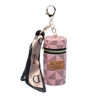 Mini Pochette de Luxe Tendance pour Monnaie, Rouge à Lèvres, Clés, en Cuir PU, Organisateur Cosmétique, Porte-Rouge à Lèvres Personnalisable en Soie