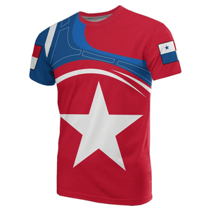 Ropa de poliéster para hombre, camiseta con bandera activa de Panamá por sublimación para hombre, envío directo, camisas panameñas personalizadas de talla grande para hombre - Product Image 2