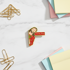 Badge en métal personnalisé, design de <span class=keywords><strong>personnage</strong></span> de dessin animé, je l'ai vu, lettre anglaise personnalisée, badge en métal créatif - Product Image 1