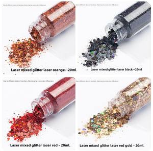 Ultra Brillant DIY Laser Nail Art Mixte Eye Coloré Paillettes Poudre Fine Paillettes Style Moderne En Vrac Fête De Noël Fournitures - Product Image 3