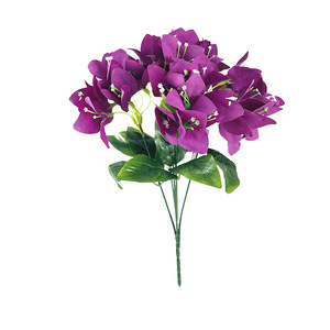 Bouquets de bougainvilliers artificiels 32 cm, fleurs en soie, violet, magenta, orange, rose, blanc, décoration de mariage et de maison - Product Image 5