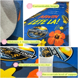 Tapis personnalisé imprimé floqué avec logo HD, résistant à l'usure, antidérapant, pour boutique, exposition, hôtel, décoration intérieure - Product Image 4