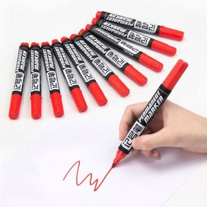 Custom Quality Single-Head <b>Permanent</b> <b>Marker</b> Pen Large 6Mm Writing Width Oil-Based Wear-Resistant Ink Multi-Colored - Product Image 1