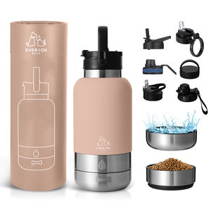 Botol Air Hewan Peliharaan 32oz Baja Tahan Karat Portabel untuk Anjing Kucing, Botol Tempat Minum Air untuk Perjalanan Luar Ruangan, Tempat Minum Air - Product Image 1