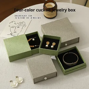 Boîte <span class=keywords><strong>à</strong></span> bijoux en gros avec intérieur en éponge, motif <span class=keywords><strong>coucou</strong></span>, couvercle rabattable, pour bagues et boucles d'oreilles, avec poignée en perles, personnalisable - Product Image 2