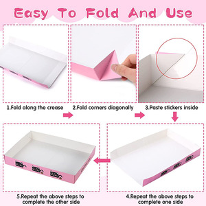 Portable jetable chat litière pliable papier Kitty plateau léger boîte en <span class=keywords><strong>carton</strong></span> étanche jetable litière pour chats - Product Image 6