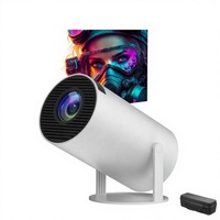 Projecteur HY300 1080P pour Android 11, 4000 Lumens, 40-130 Pouces, WiFi BT4.1, Rotation 360°, Stéréo HIFI, Portable, pour Extérieur et Home Cinéma
