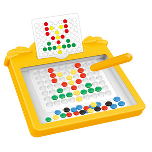 Jouet de <span class=keywords><strong>dessin</strong></span> magnétique pour enfants en forme de <span class=keywords><strong>canard</strong></span>, perles magnétiques colorées, entraînement de la motricité fine, jeu de puzzle, jouets éducatifs précoces - Product Image 4