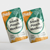 Sachet Doypack Personnalisé Anti-odeur Découpé sur Mesure Refermable pour Aliments, Snacks, Popcorn, Chips de Pommes de Terre et Nachos au Poivre Noir