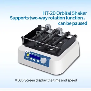 Digital Orbital Shaker HAIJU LAB Benchtop 300rpm Cheap Digital Laboratory Multi Position Beaker Flask Mini Orbital Shaker