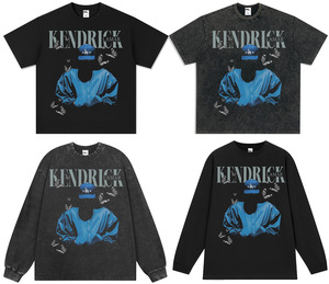 เสื้อยืดผู้ชายผ้าฝ้ายถัก 100% ล้างสีแบบแอซิดวอช สั่งทำขายส่ง ลายเรียบ แขนสั้น สไตล์ทางการ พิมพ์ลายซิลค์สกรีน - Product Image 4